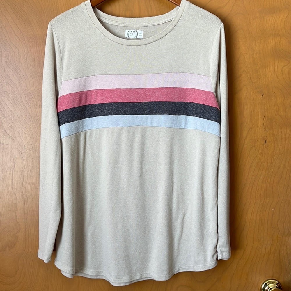 Maurices Cozy Stripe Tunic Top